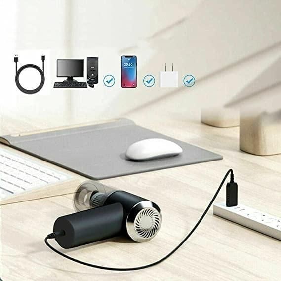 Mini Handheld Wireless Vacuum Cleaner – Powerful Portable Dust Remover for Car, Home & Office