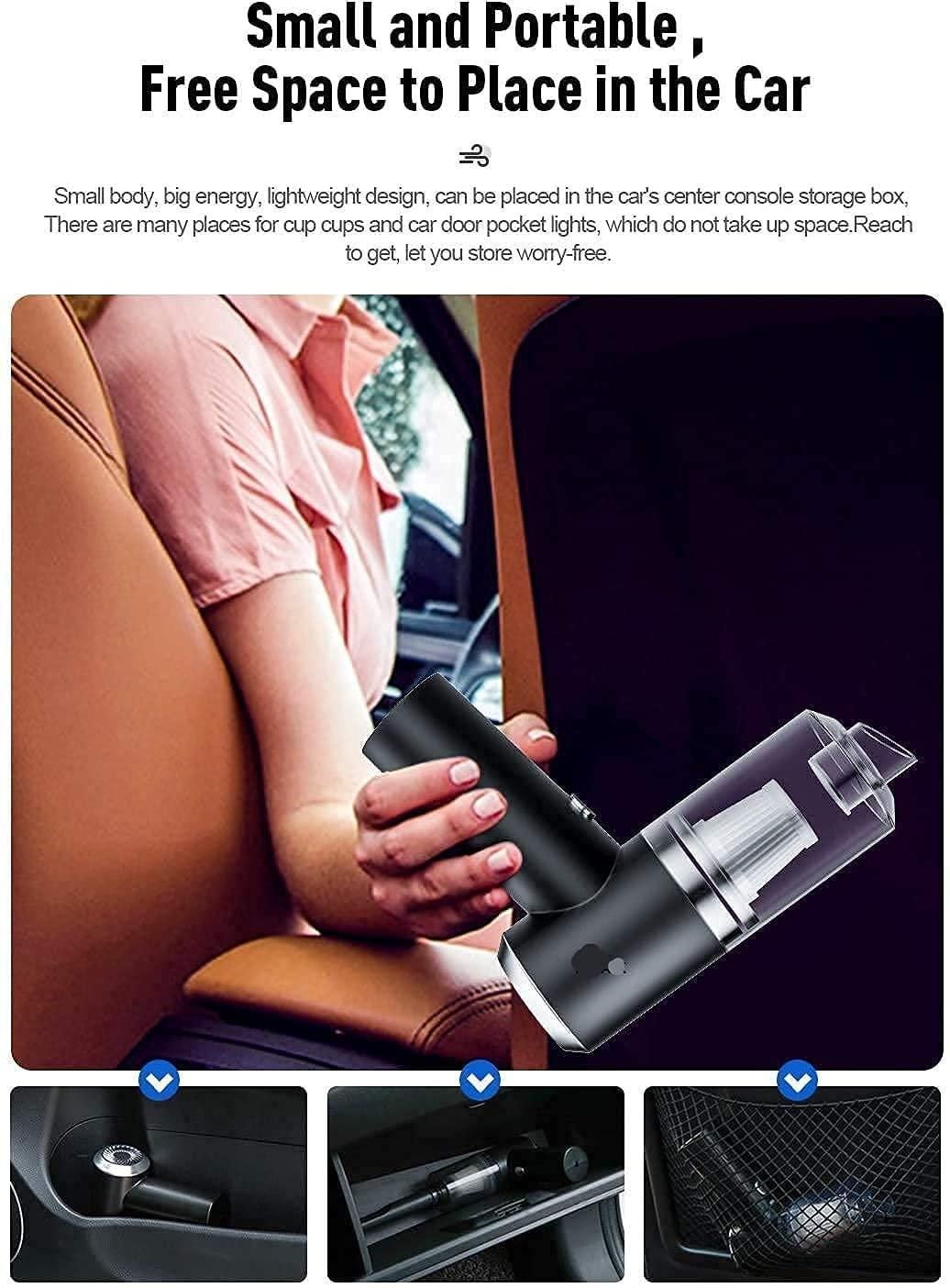Mini Handheld Wireless Vacuum Cleaner – Powerful Portable Dust Remover for Car, Home & Office