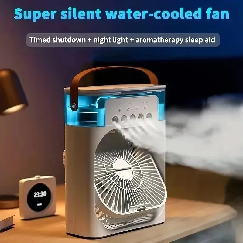 Portable Air Conditioners - Small AC Quiet Personal Air Cooler,USB Powered Mini Desktop Cooling Misting Fan, 1 | 2 | 3 Timer 3 Smart Speeds,360°Adjustment Office, Home, Room, Carved Design (MULTI)
