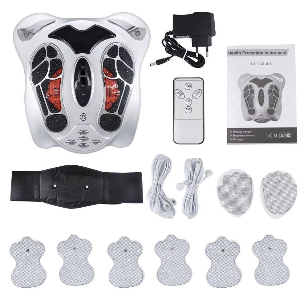 Full Body Soothing Pulse Massager Home Foot Easy Enjoy Meridian Instrument Deep Relaxation Foot Massager