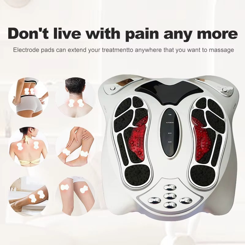 Full Body Soothing Pulse Massager Home Foot Easy Enjoy Meridian Instrument Deep Relaxation Foot Massager