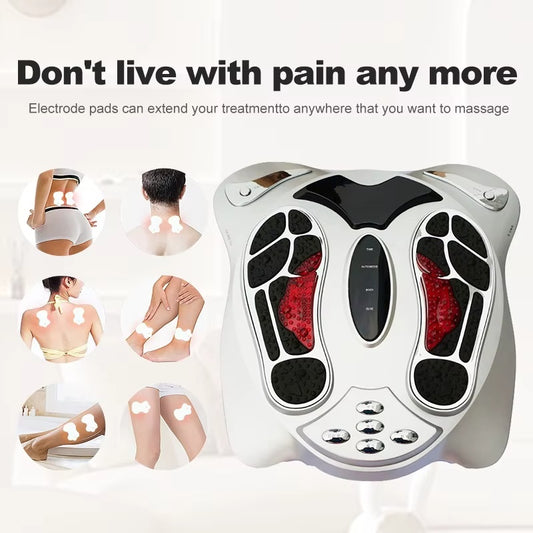 Full Body Soothing Pulse Massager Home Foot Easy Enjoy Meridian Instrument Deep Relaxation Foot Massager