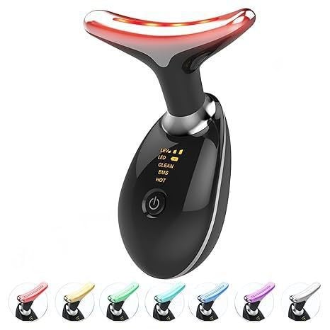 EMS RED LIGHT THERAPY FACE NECK LIFT WRINKLE REMOVER TIGHTEN MASSAGER